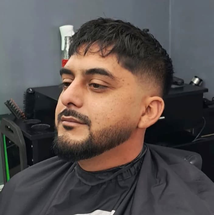 Corte con barba